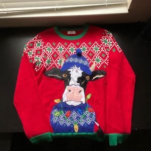 Christmas Light Up Sweater (Red)